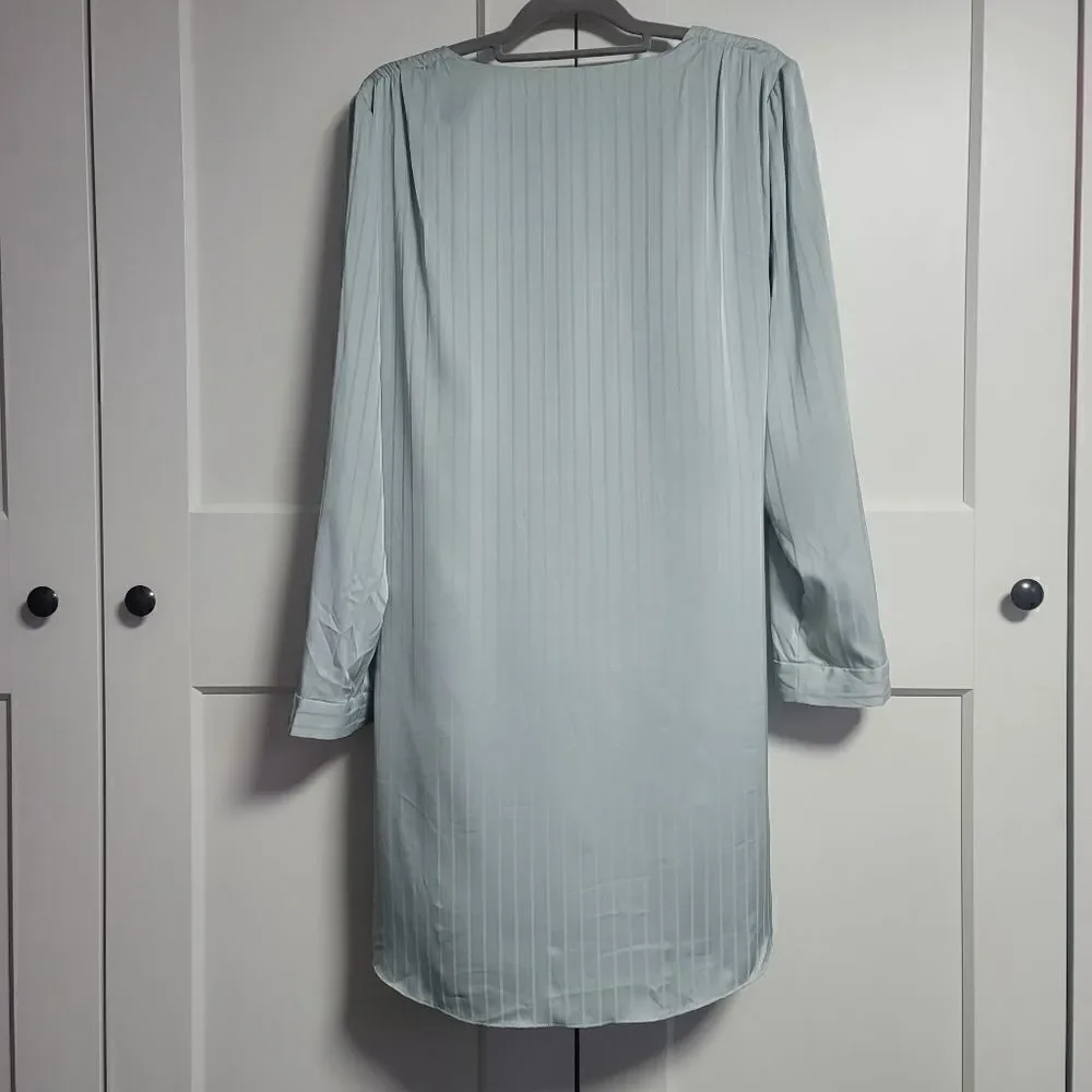 Leyden long-sleeve wrap dress
